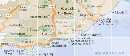 Eastern Cape Search by Map
