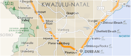 KwaZulu Natal Search by Map