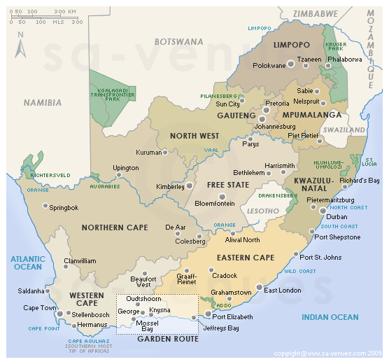 Map Of South Africa S 9 Provinces San Antonio Map