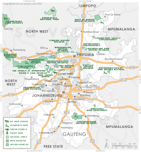 Gauteng Game Reserves, South Africa