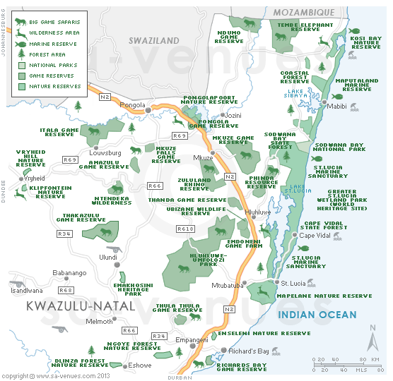 Northern KwaZulu Natal Game Reserves