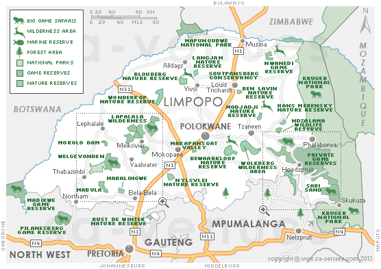 Limpopo Game Reserves, South Africa