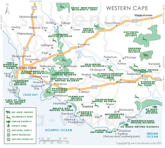 Cape Peninsula & Surrounds Nature & Game Reserves, South Africa