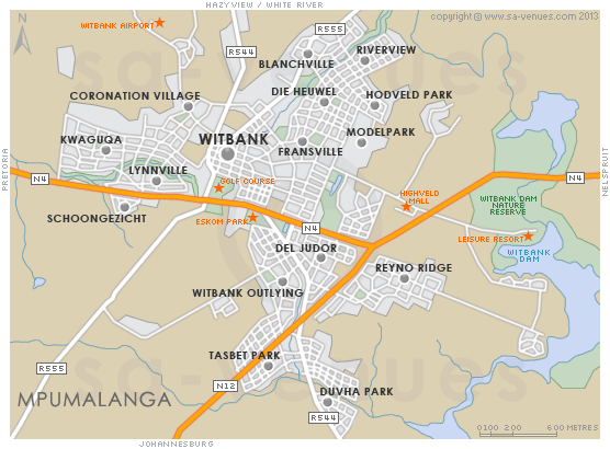 WITBANK Map