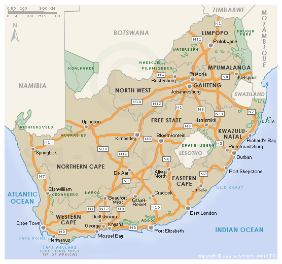 Southafrica Routes 