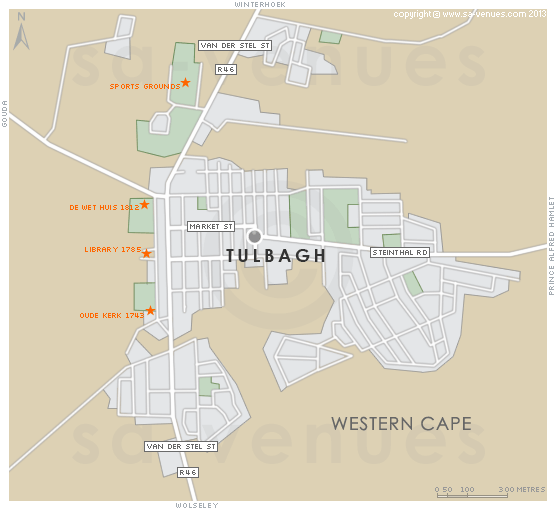 map layout area Map TULBAGH