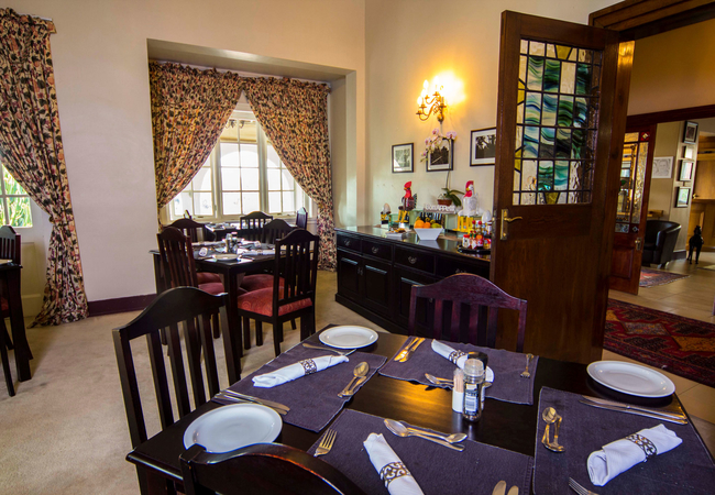 Guest dining area