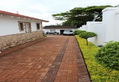 Driveway to parking area