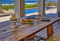 Outdoor dining area