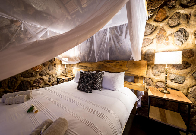 Double Bed in Steenbok Chalet