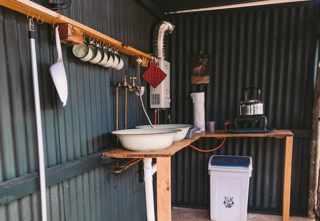 Karee River Camp kitchen