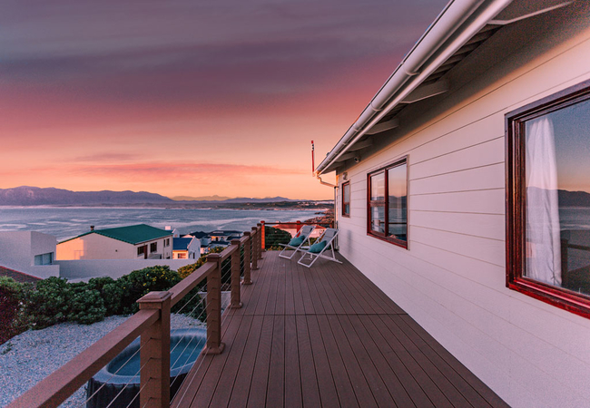 Ecowood deck with views