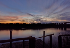 Jetty at sunset