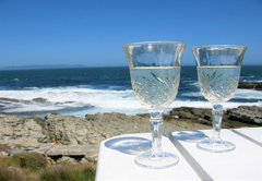 Cheers to sea views!