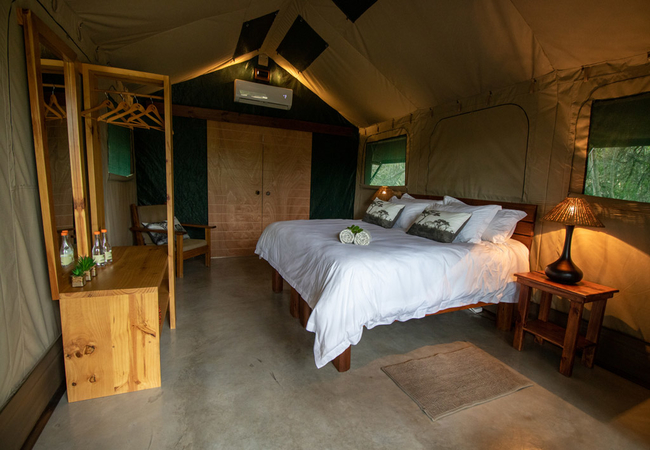 tent interior