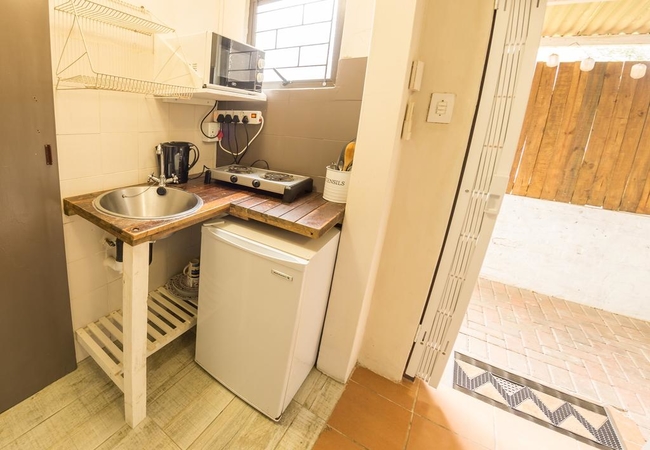 Budget room kitchenette