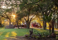 View of the braai area from the guest house