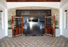 Entrance patio at wedding venue