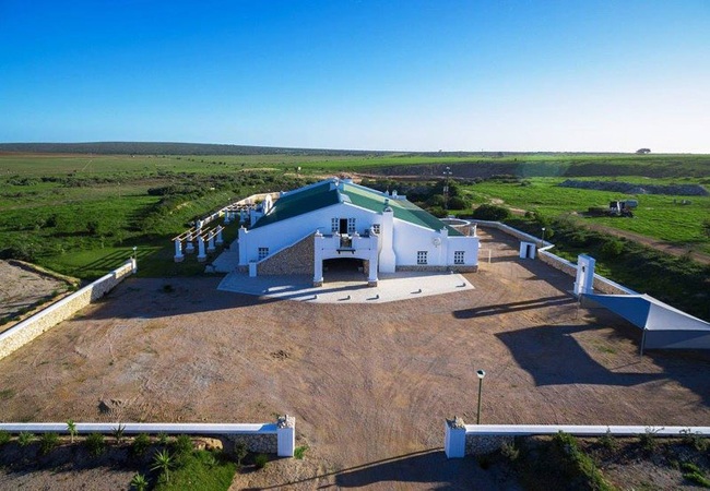 Parking area at wedding venue