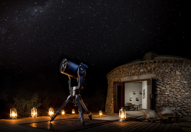 Stargazing at Dining at Safari Lodge