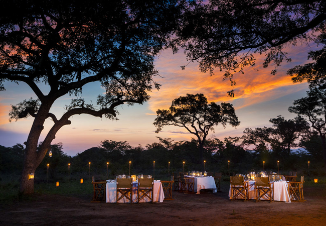 Dining under the stars