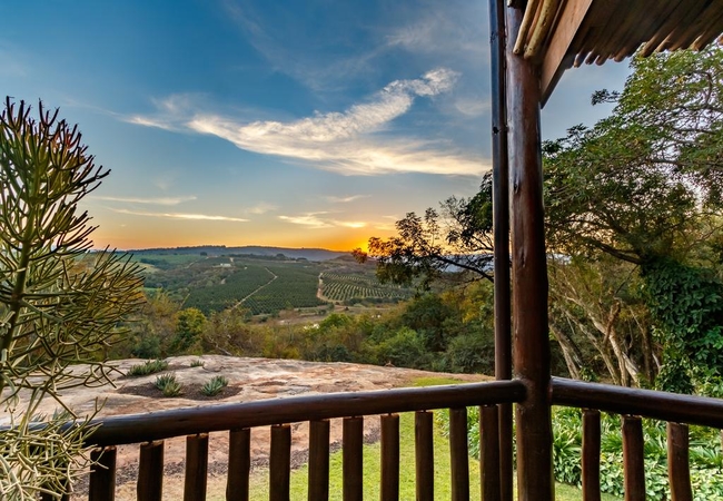 Deck with evening Sunset